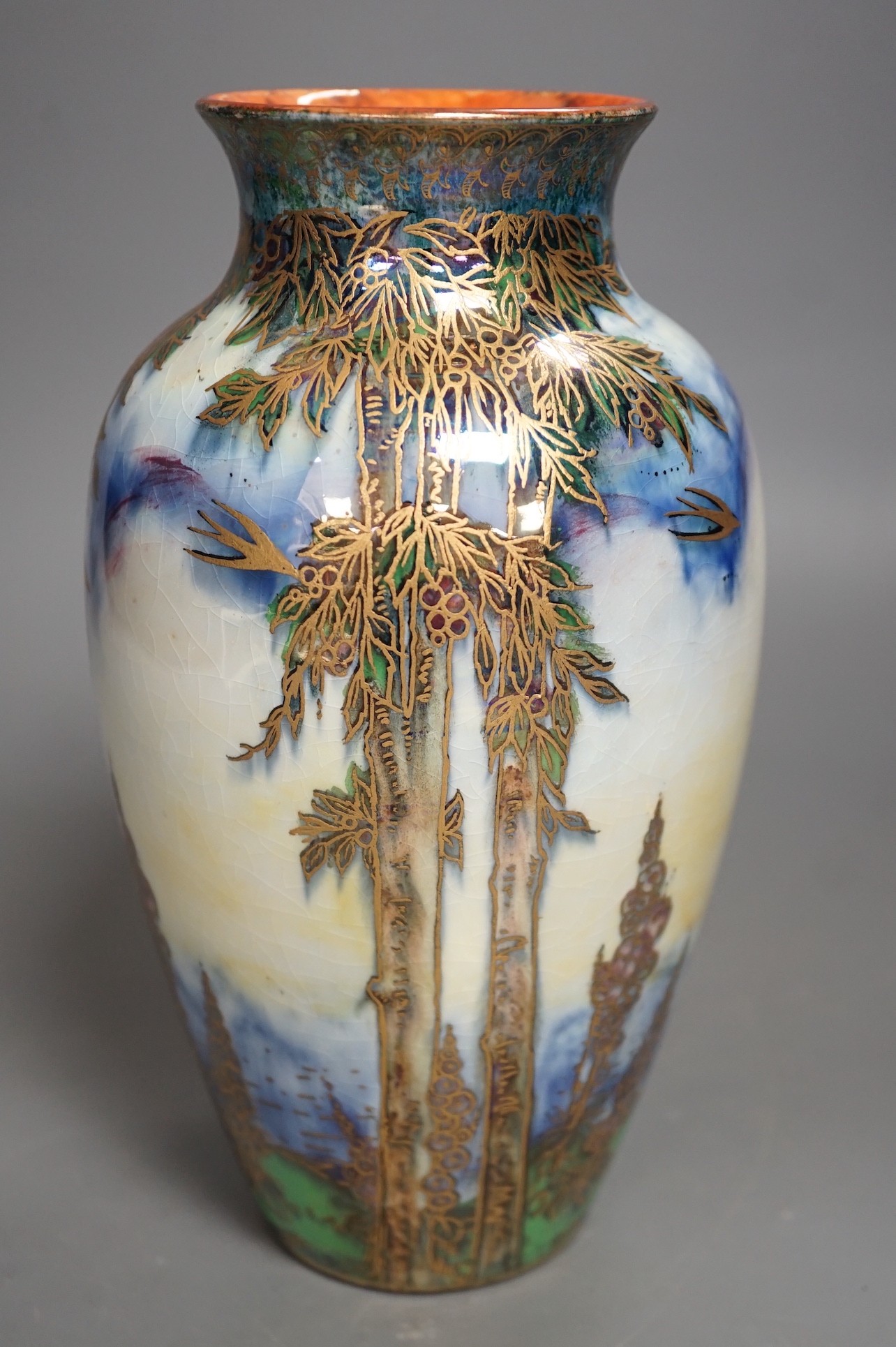 A Royal Worcester ‘Crown Ware’, lustre vase, CW.102, 20cm high